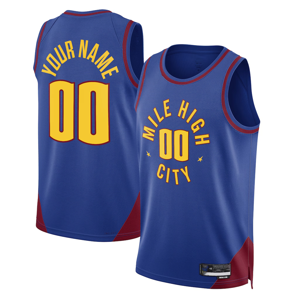 Odoa Custom D.Nuggets Blue 202223 Swingman Jerseys - Statement Edition