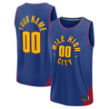 Odoa Custom D.Nuggets  Blue Fast Break Jerseys - Statement Edition