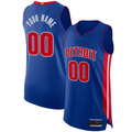 Odoa Custom D.Pistons Blue Authentic Jerseys - Icon Edition