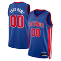 Odoa Custom D.Pistons Blue Swingman Jerseys - Icon Edition