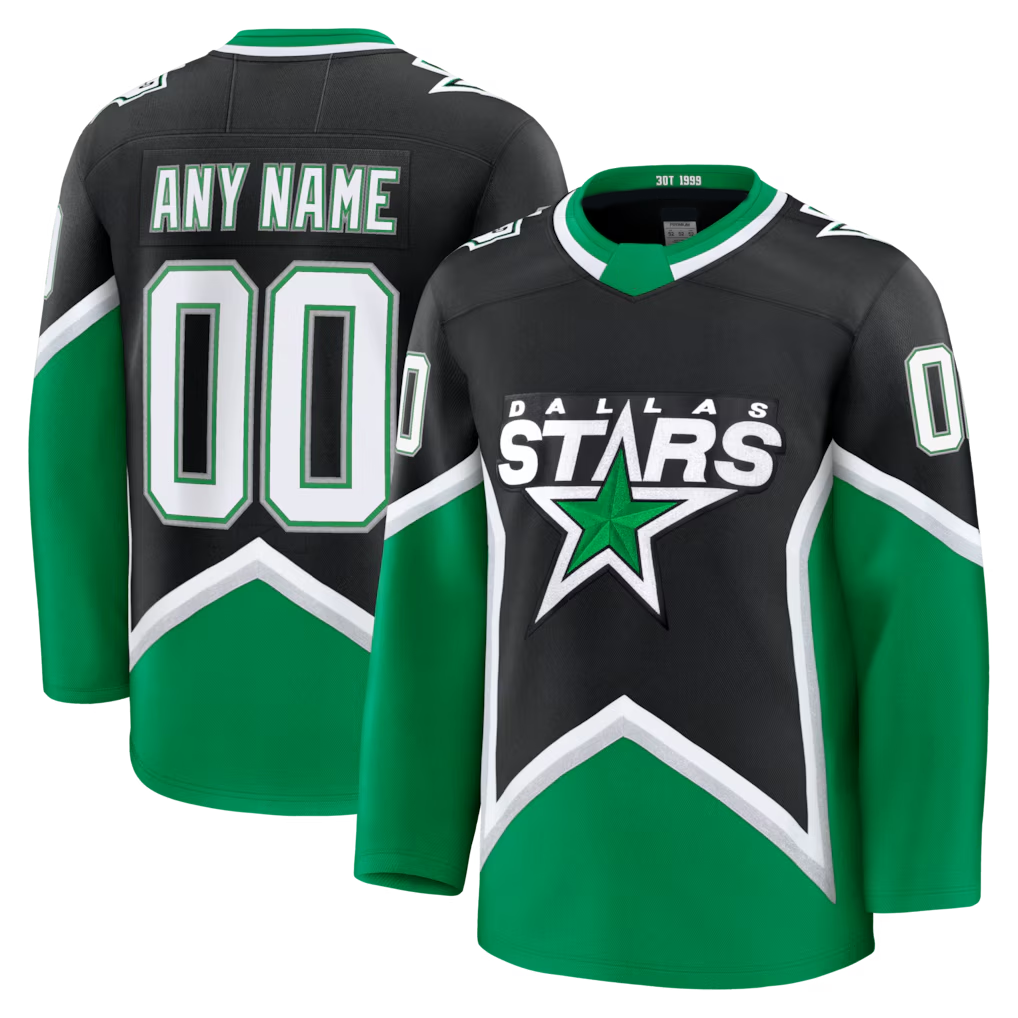 Odoa Custom D.Stars Black Alternate Premium Jerseys