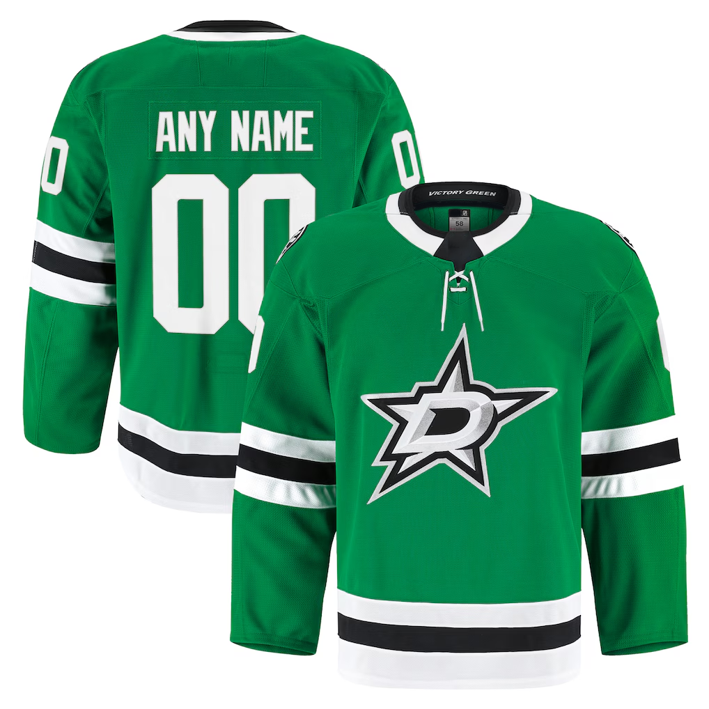Odoa Custom D.Stars Kelly Green Home Authentic Pro Jerseys