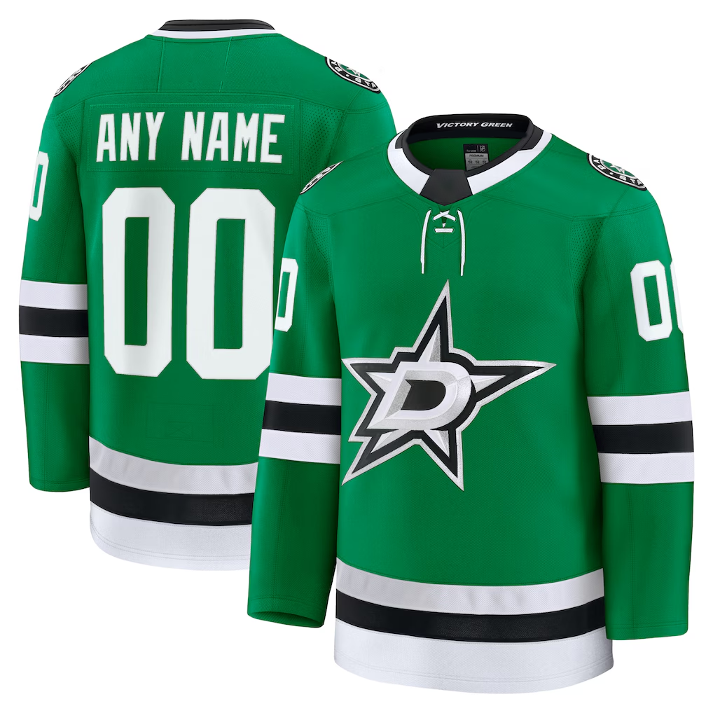 Odoa Custom D.Stars Kelly Green Home Premium Jerseys