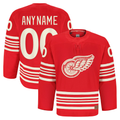 Odoa Custom DR.Wings Red Anniversary Authentic Pro Jerseys