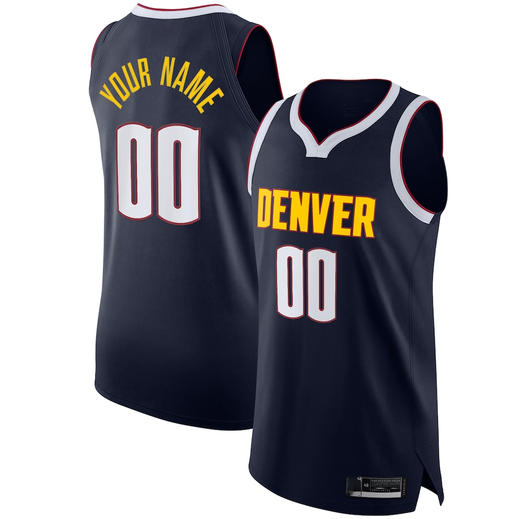 Odoa Custom D.Nuggets Navy 202021 Authentic Jerseys - Icon Edition