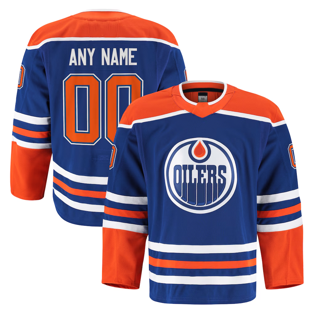 Odoa Custom E.Oilers Royal Home Authentic Pro Jerseys