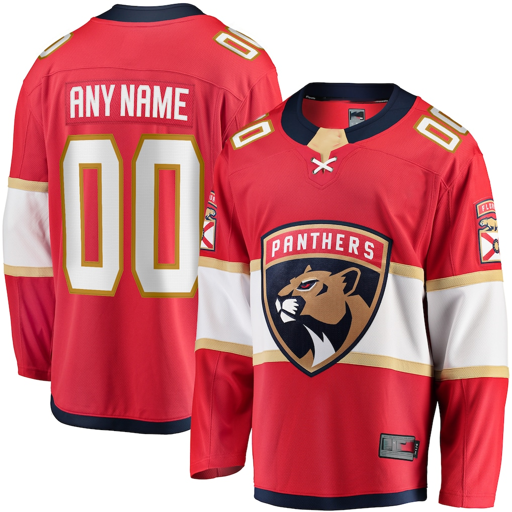 Odoa Custom F.Panthers Red Home Breakaway Jerseys