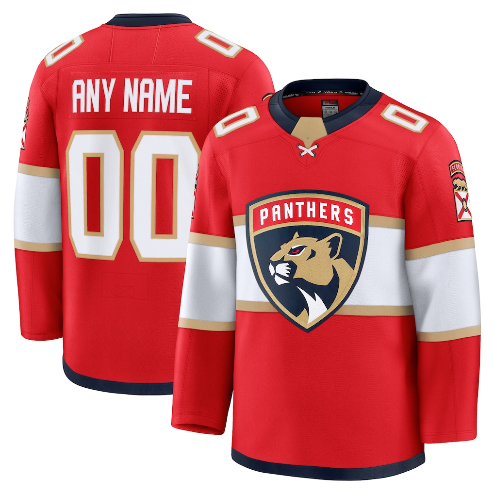 Odoa Custom F.Panthers Red Home Premium Jerseys