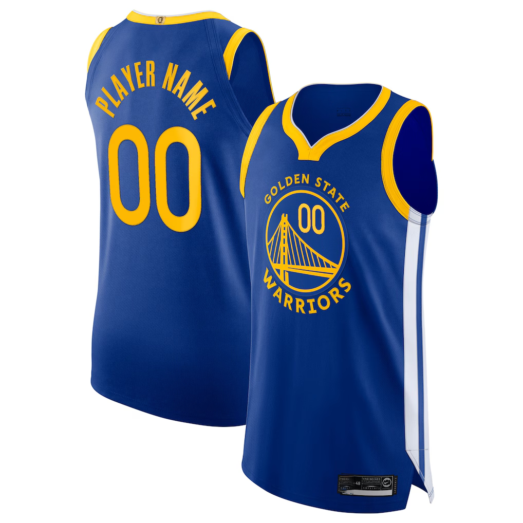 Odoa Custom GS.Warriors Blue 202021 Authentic Jerseys - Icon Edition