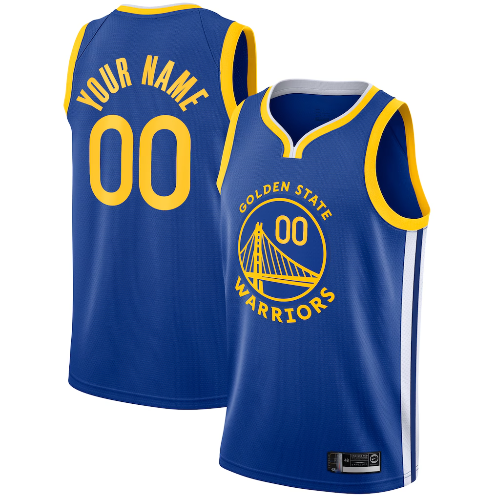 Odoa Custom GS.Warriors Royal 201920 Swingman Jerseys - Icon
