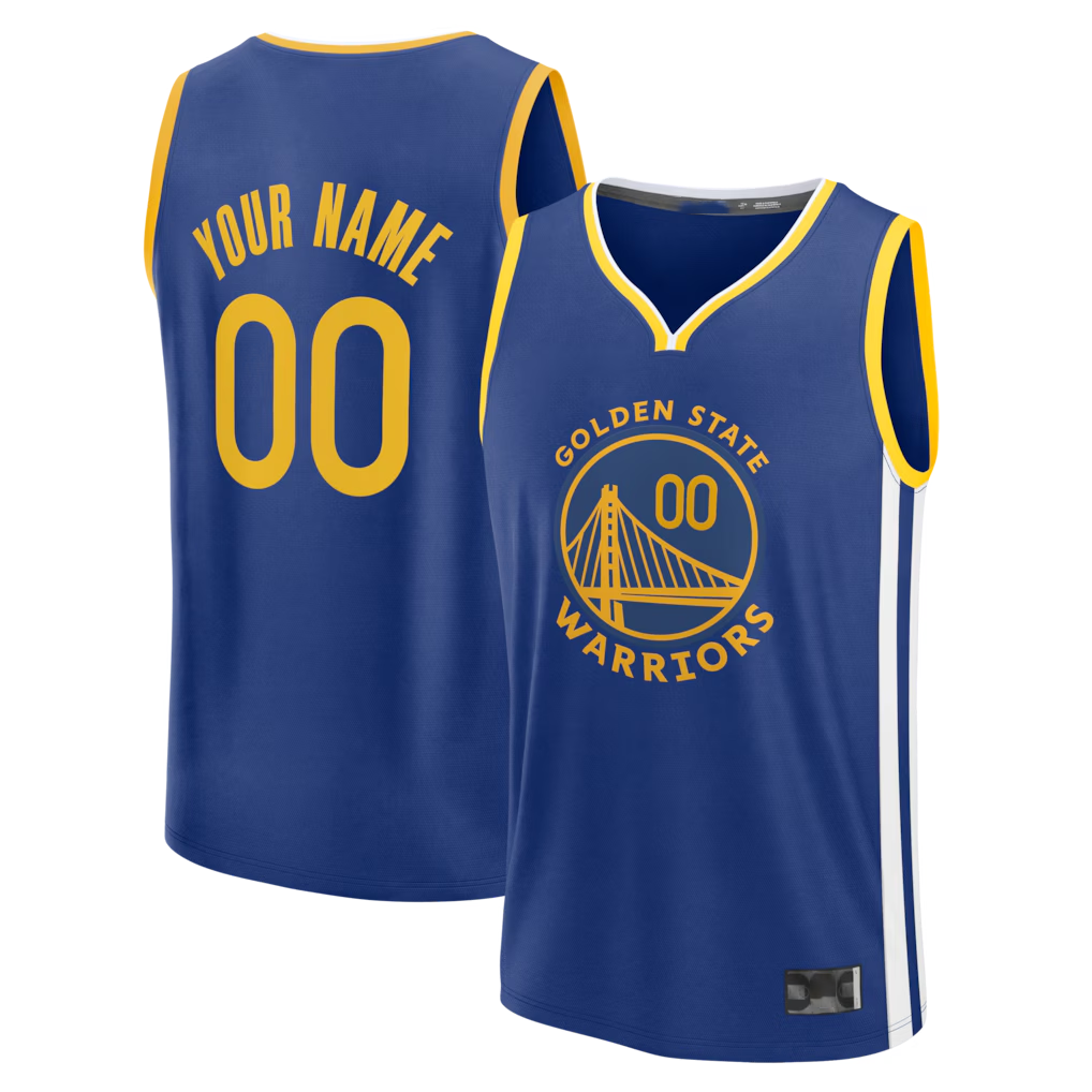 Odoa Custom GS.Warriors Royal Fast Break Jerseys - Icon Edition