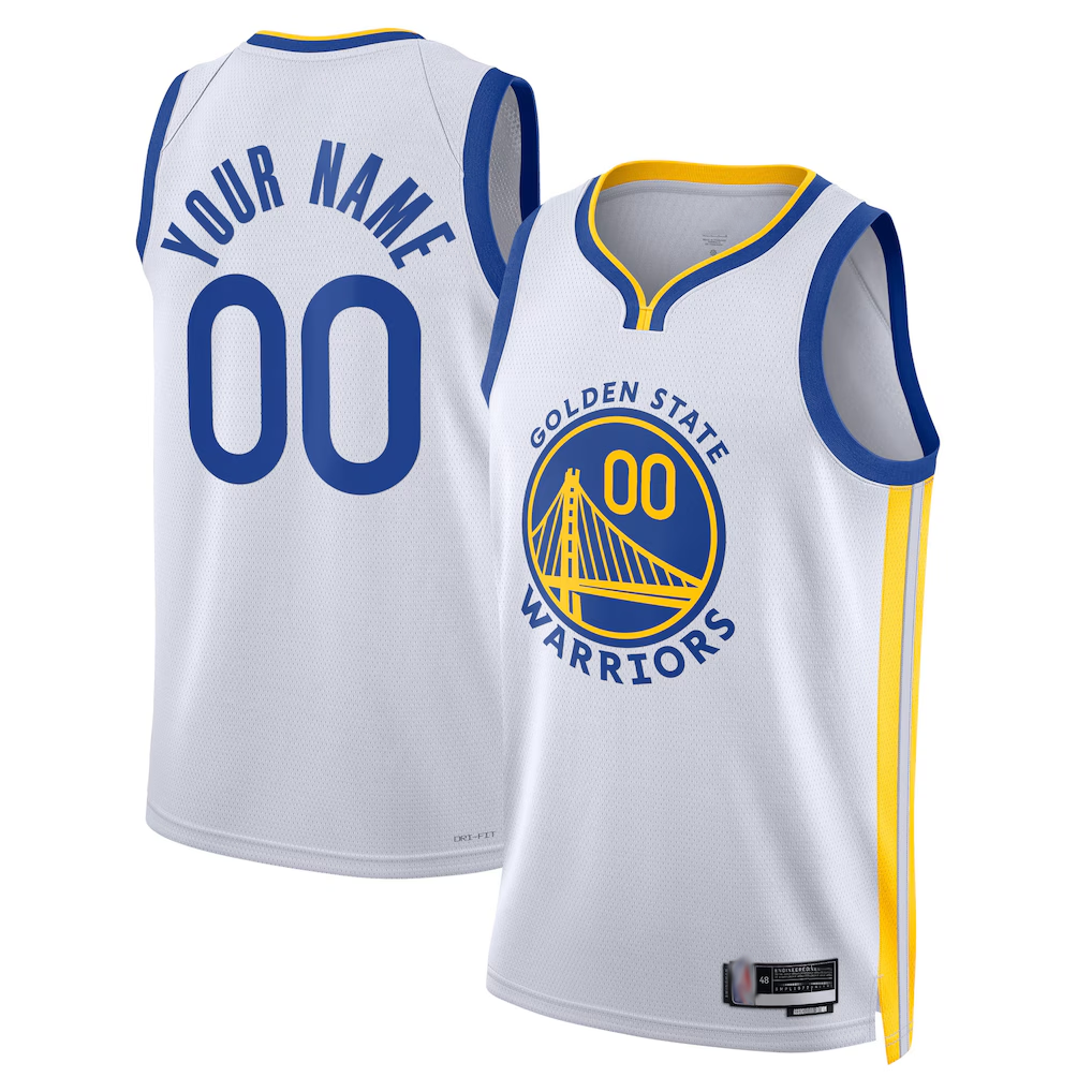 Odoa Custom GS.Warriors White Swingman Jerseys - Association Edition