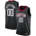 Odoa Custom H.Rockets Black Swingman Stitched Jerseys- Statement Edition
