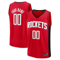 Odoa Custom H.Rockets Red Fast Break Stitched Jerseys- Icon Edition