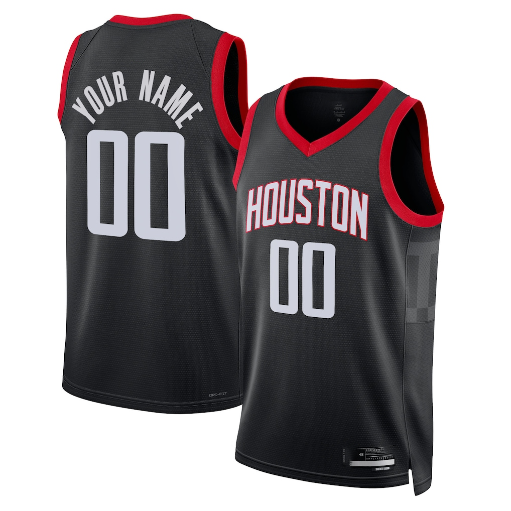 Odoa Custom H.Rockets White Swingman Stitched Jerseys- Association Edition