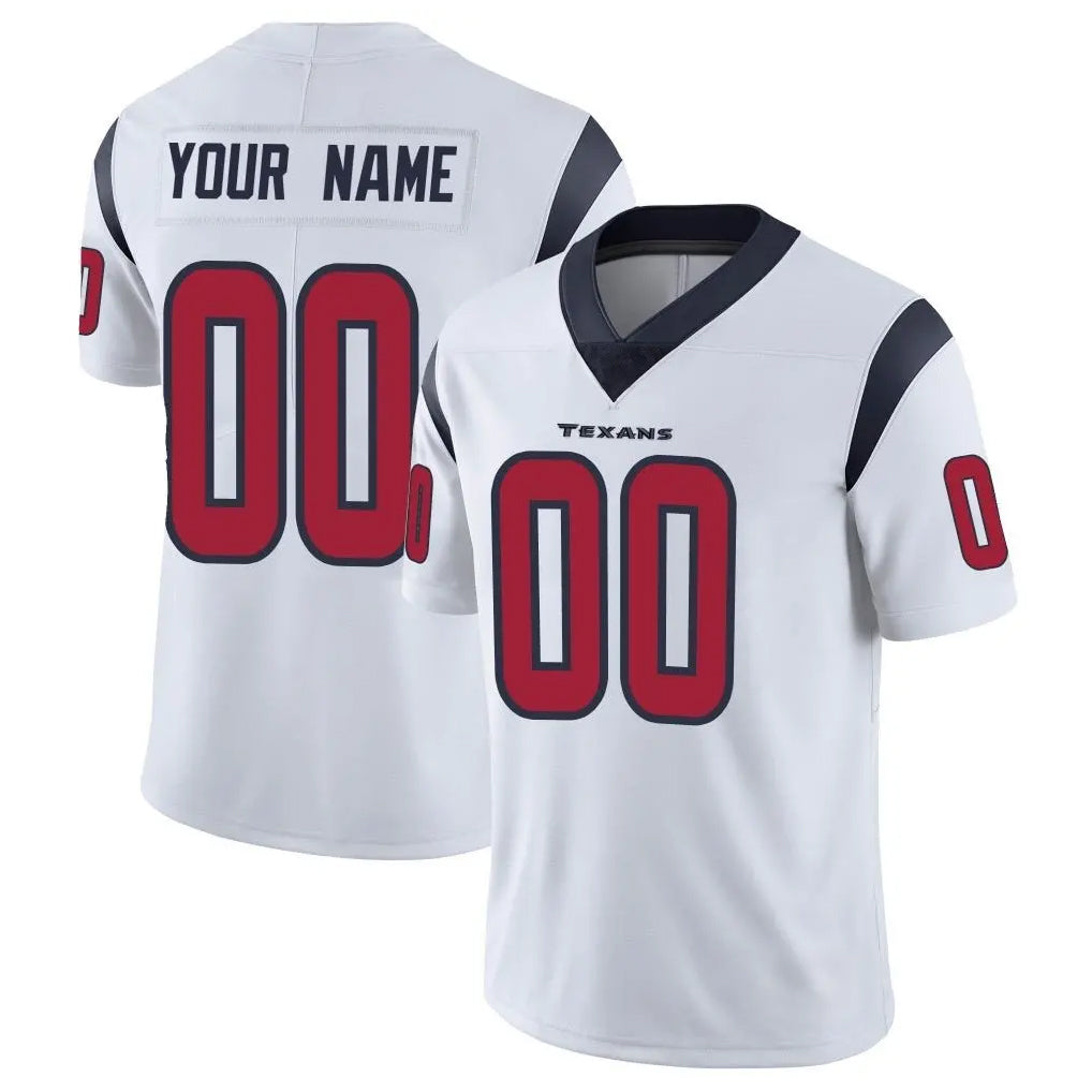 Odoa Custom H.Texans White Limited Vapor Untouchable Home Game Any Name & Numbers Stitched Jerseys