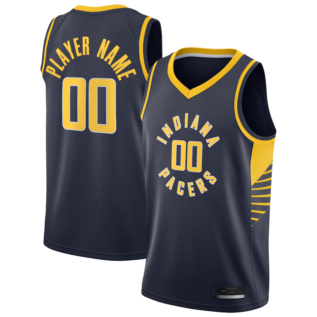 Odoa Custom I.Pacers Navy 202021 Swingman Jerseys - Icon Edition