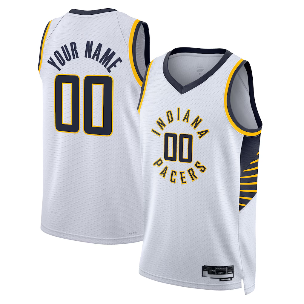Odoa Custom I.Pacers White Swingman Jerseys - Association Edition