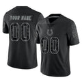 Odoa Custom IN.Colts Black Reflective Limited Game Any Name & Numbers Stitched Jerseys