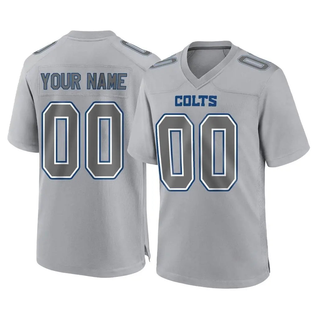 Odoa Custom IN.Colts Gray Atmosphere Fashion Home Game Any Name & Numbers Stitched Jerseys