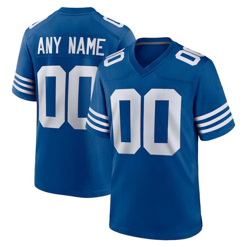Odoa Custom IN.Colts Royal Limited Home Game Any Name & Numbers Stitched Jerseys