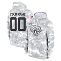 Odoa Custom J.Jaguars Arctic Camo Salute to Service Hoodies Limited Game Any Name & Numbers Stitched Jerseys