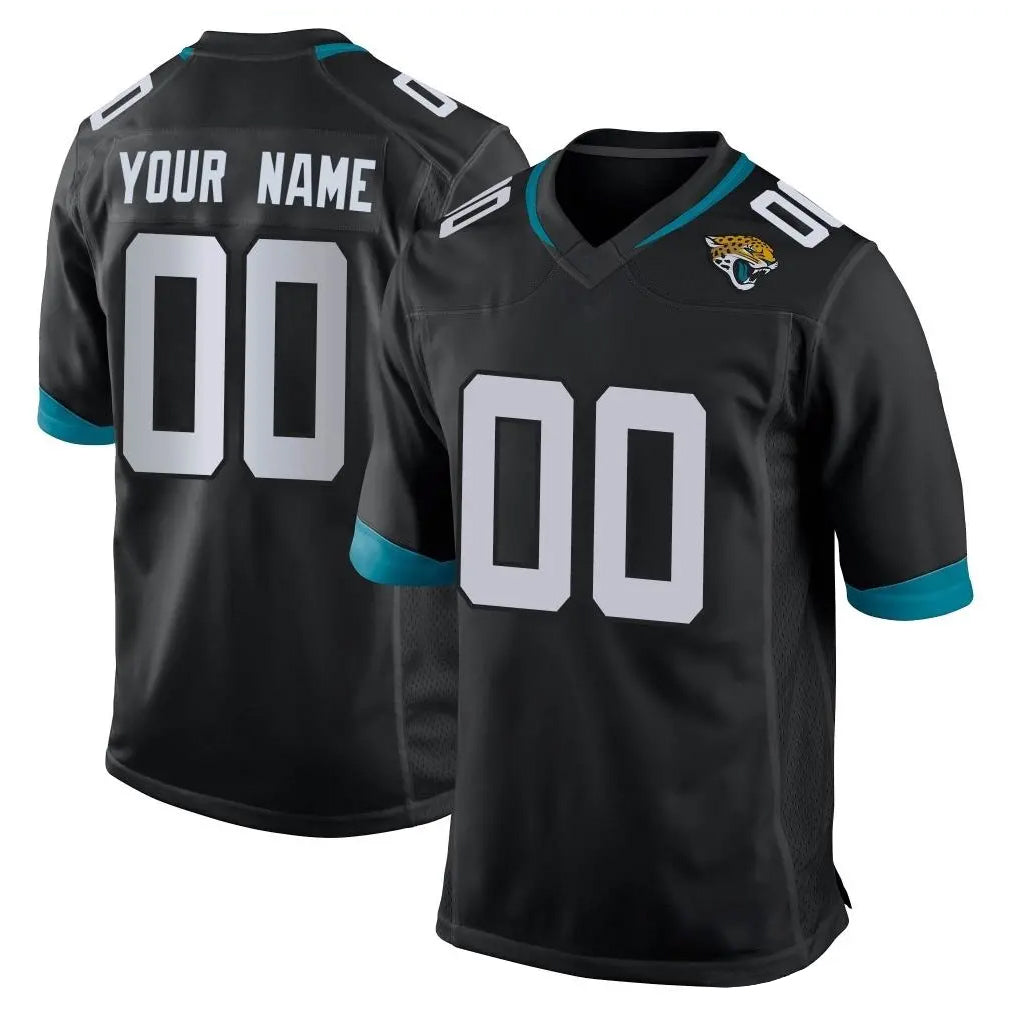 Odoa Custom J.Jaguars Black Home Game Any Name & Numbers Stitched Jerseys