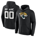 Odoa Custom J.Jaguars Black Pullover Hoodies Limited Any Name & Numbers Stitched Jerseys