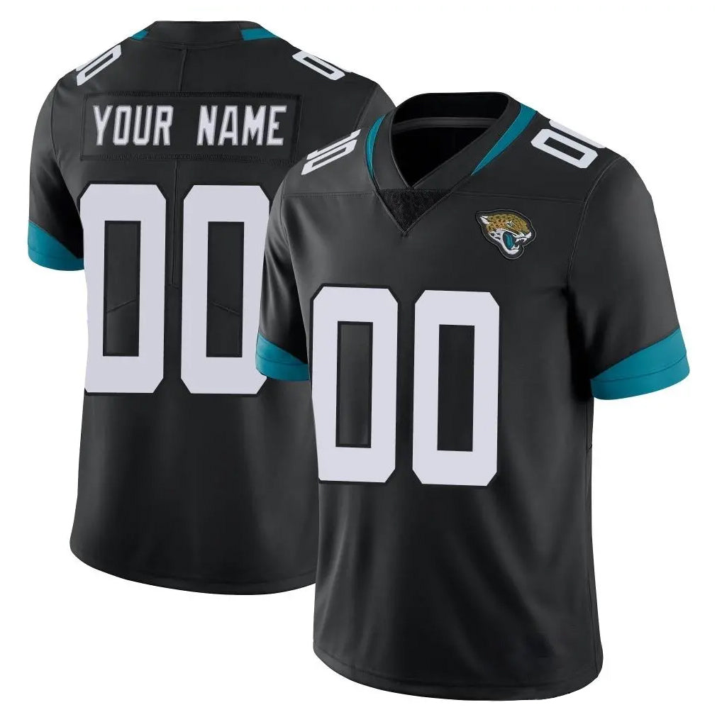 Odoa Custom J.Jaguars Black Vapor Untouchable Limited Home Game Any Name & Numbers Stitched Jerseys