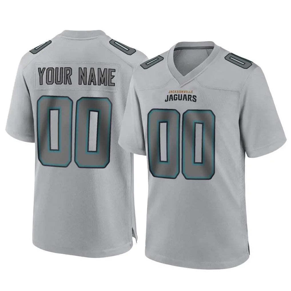 Odoa Custom J.Jaguars Gray Atmosphere Fashion Home Game Any Name & Numbers Stitched Jerseys