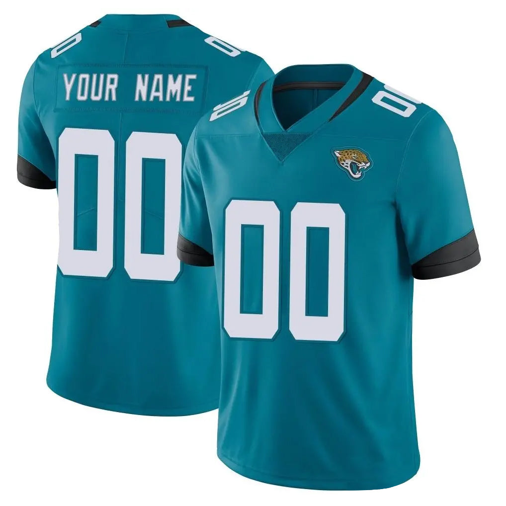 Odoa Custom J.Jaguars Teal Vapor Untouchable Limited Home Game Any Name & Numbers Stitched Jerseys