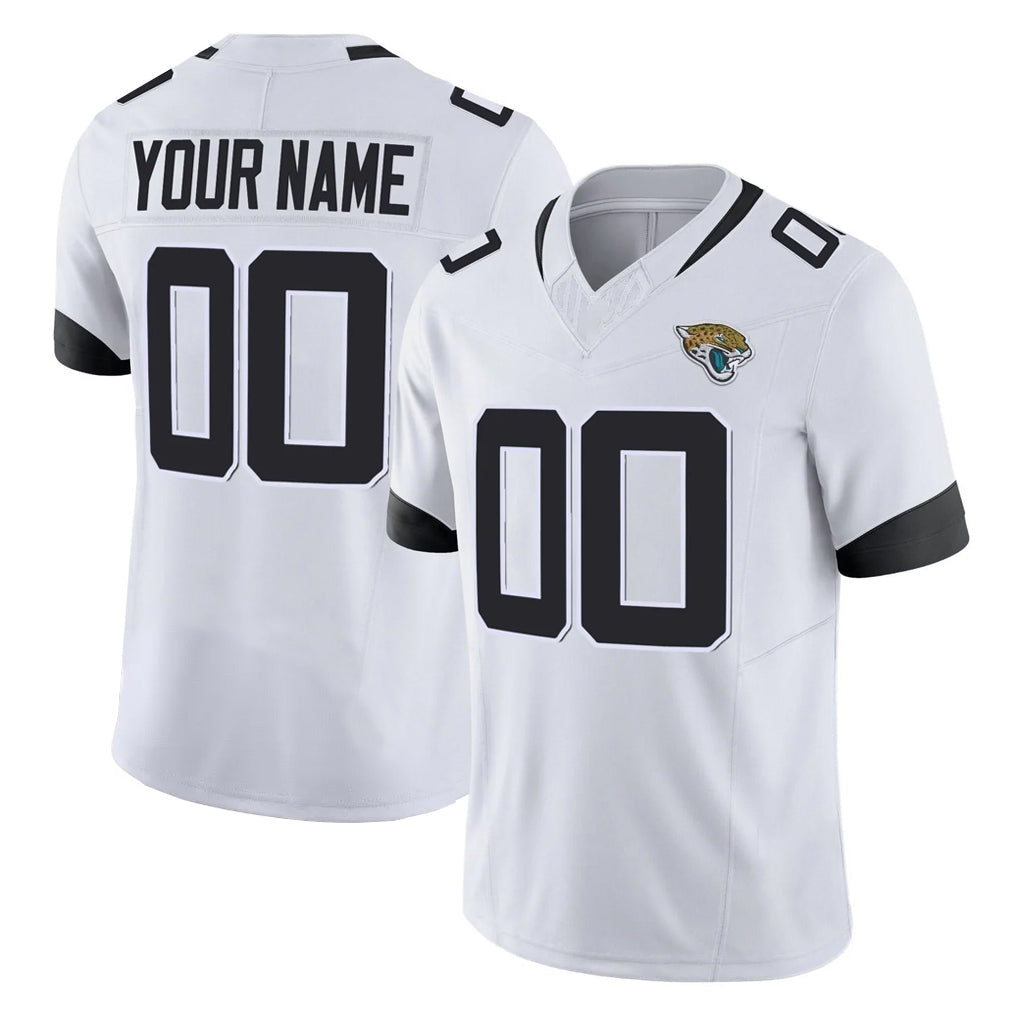 Odoa Custom J.Jaguars White Vapor F.U.S.E. Limited Home Game Any Name & Numbers Stitched Jerseys