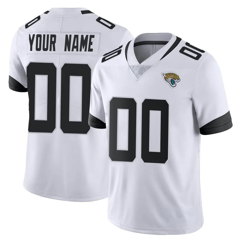 Odoa Custom J.Jaguars White Vapor Untouchable Limited Home Game Any Name & Numbers Stitched Jerseys