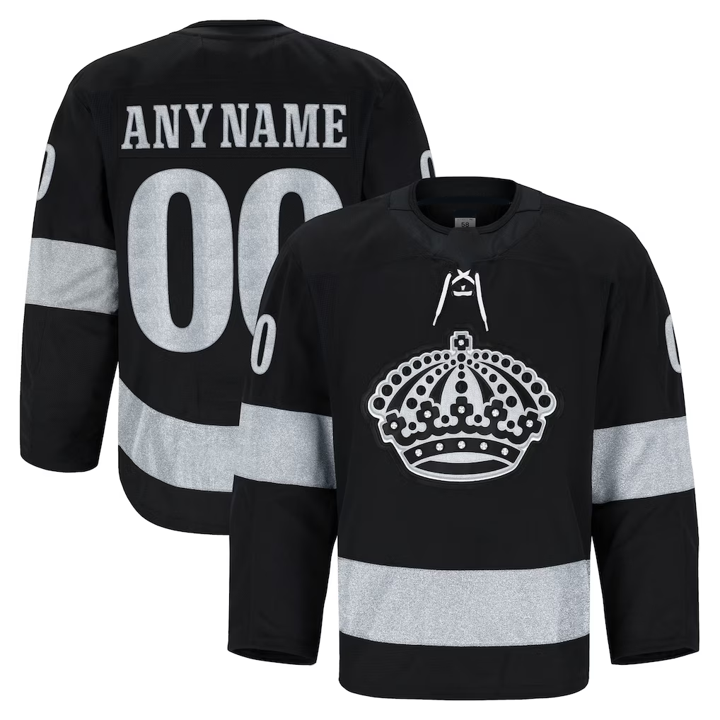 Odoa Custom LA.Kings Black Alternate Authentic Pro Jerseys