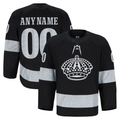 Odoa Custom LA.Kings Black Alternate Authentic Pro Jerseys