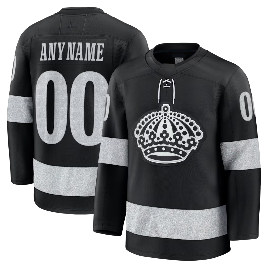Odoa Custom LA.Kings Black Alternate Premium Jerseys