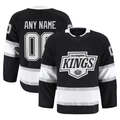 Odoa Custom LA.Kings Black Home Authentic Pro Jerseys