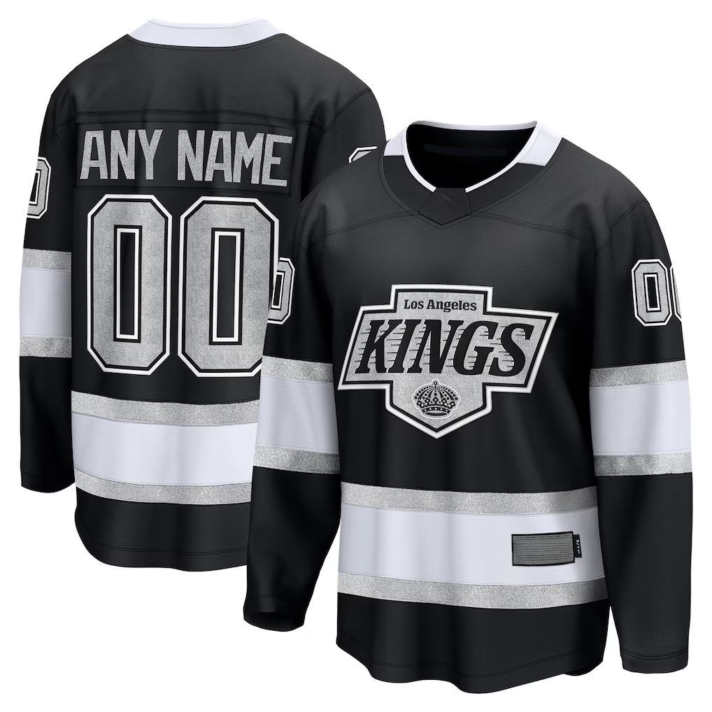 Odoa Custom LA.Kings Black Home Breakaway Jerseys