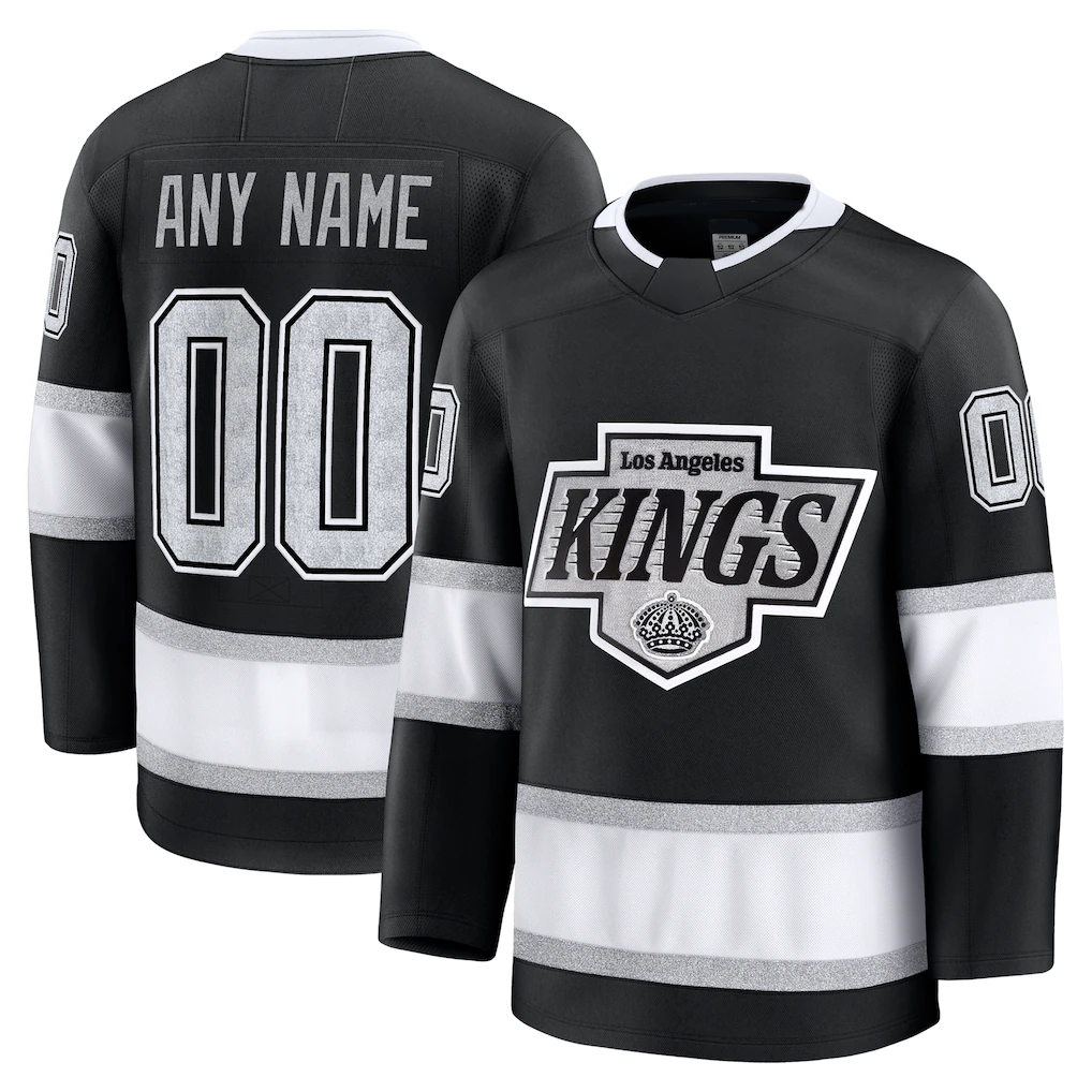 Odoa Custom LA.Kings Black Home Premium Jerseys