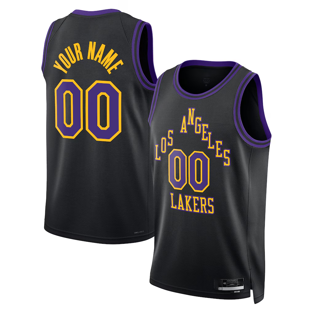 Odoa Custom LA.Lakers 202526 City Edition Swingman Stitched Jerseys