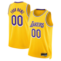 Odoa Custom LA.Lakers Gold Swingman Stitched Jerseys - Icon Edition