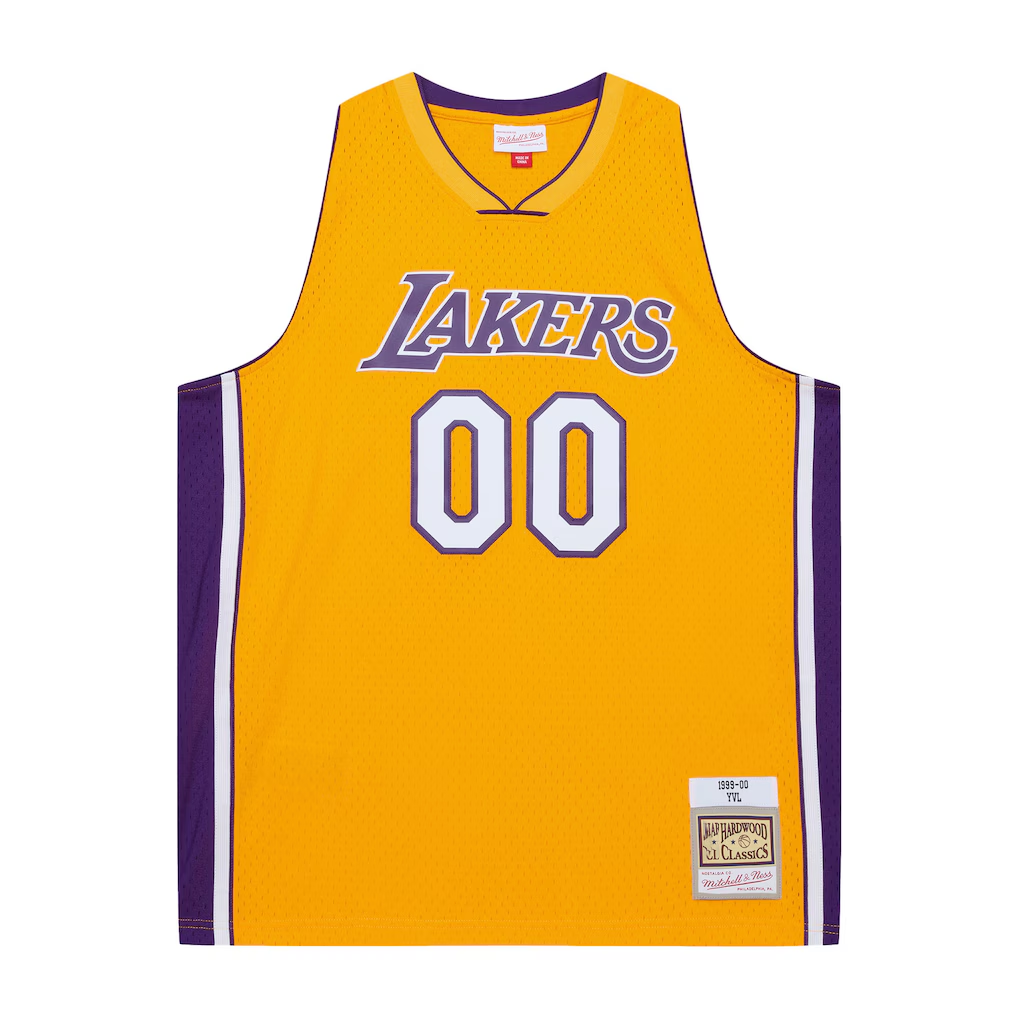 Odoa Custom LA.Lakers Mitchell & Ness x Playboi Carti Gold 1999-00 Swingman Stitched Jerseys