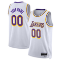 Odoa Custom LA.Lakers White Swingman Stitched Jerseys - Association Edition