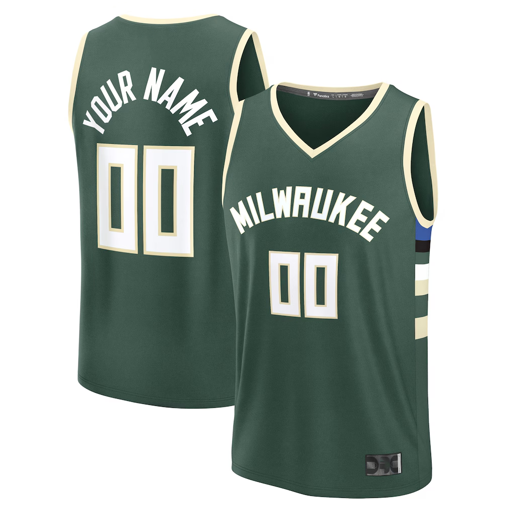 Odoa Custom M.Bucks Green Fast Break Jerseys - Icon Edition