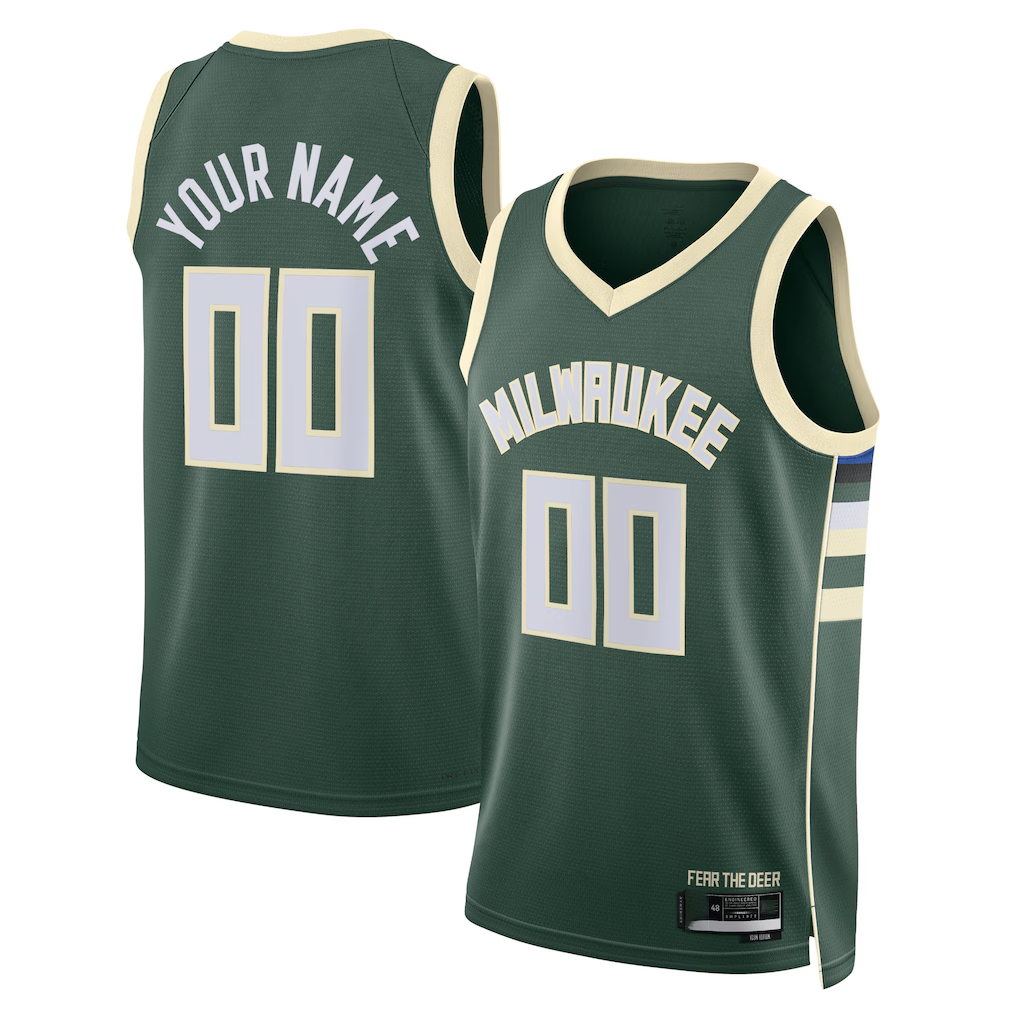 Odoa Custom M.Bucks White Fast Break Jerseys - Association Edition