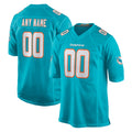 Odoa Custom M.Dolphins Aqua Home Game Any Name & Numbers Stitched Jerseys