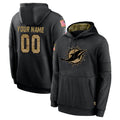 Odoa Custom M.Dolphins Black Salute to Service Hoodies Limited Game Any Name & Numbers Stitched Jerseys