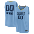 Odoa Custom M.Grizzlies Light Blue Fast Break Stitched Jerseys- Statement Edition