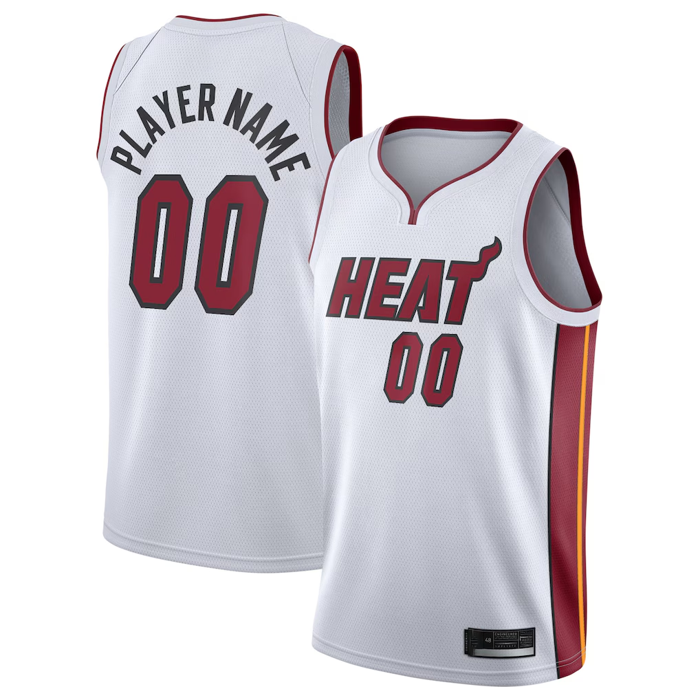 Odoa Custom M.Heat White 202021 Swingman Jerseys - Association Edition