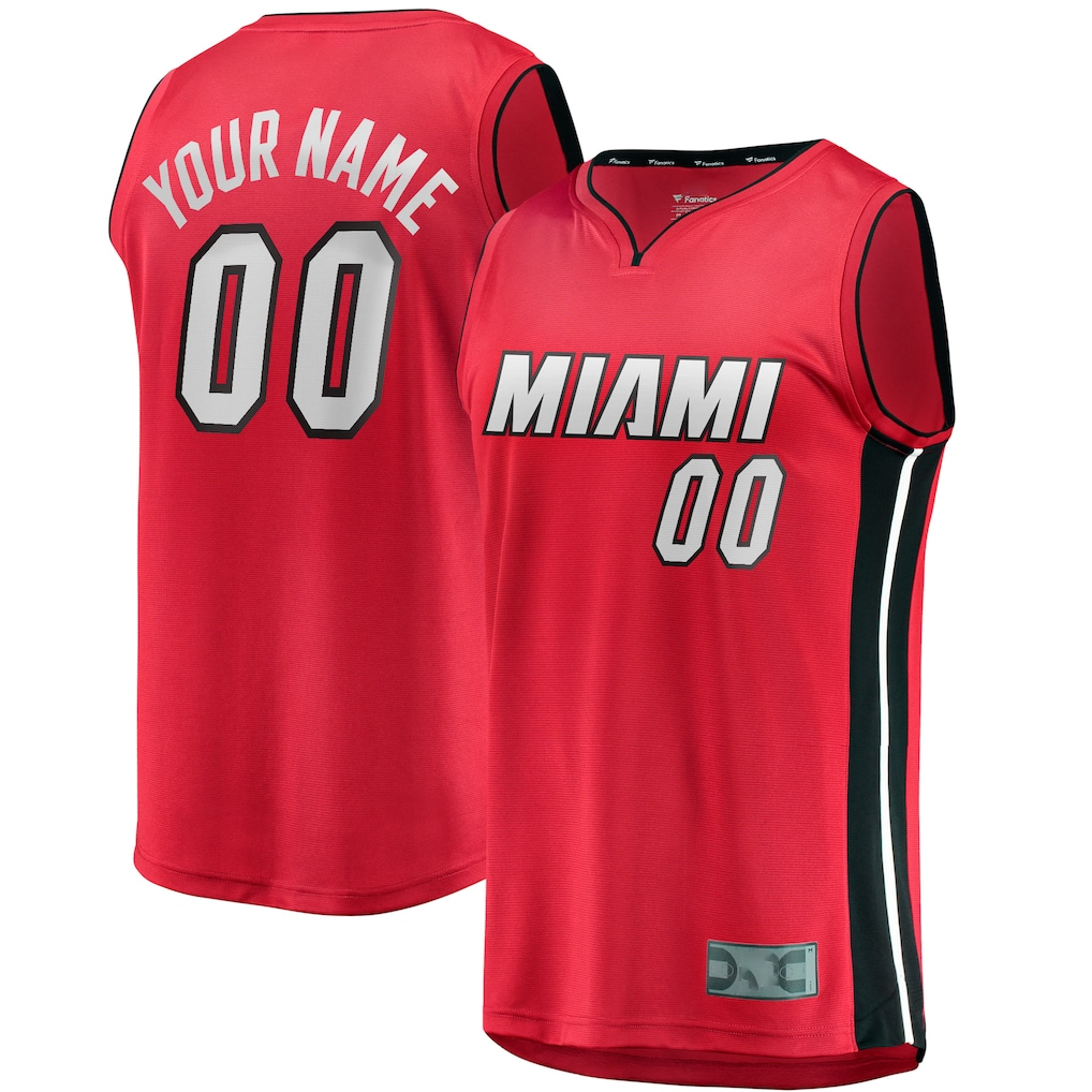 Odoa Custom M.Heat  Red Fast Break Jerseys - Statement Edition